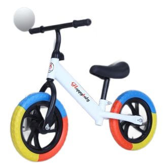 静三素一 儿童平衡车两轮三彩发泡轮胎溜溜车滑步车自行车多色可选