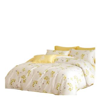 梦洁家纺 60支长绒棉纯棉四件套-云深茶白 1.5米床(被套200*230cm) 情侣双人床上用品 床单被罩枕套 梦洁家纺 60支长绒棉纯棉四件套-云深茶白 1.5米床(被套200*230cm) 情侣双人床上用品 床单被罩枕套