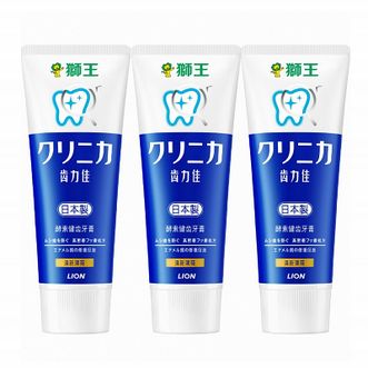 狮王（Lion ）日本原装进口 酵素健齿牙膏 清新薄荷 130gx3支装