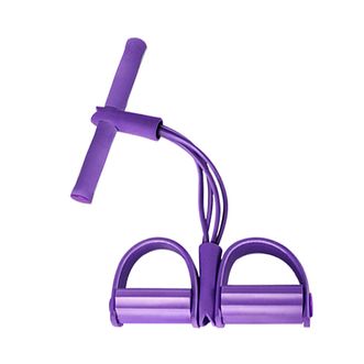 凯速（KANSOON）  仰卧起坐健身器材家用运动美腰拉力器脚蹬拉力绳 紫色