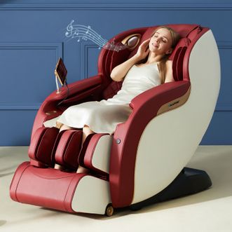 蓝宝(BLAUPUNKT)全身按摩椅家用全身豪华太空舱 全自动多功能沙发椅 BP-E300馥红色