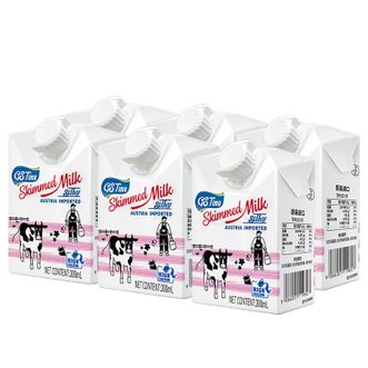太慕奥地利进口牛奶脱脂高钙纯牛奶200ml*6盒