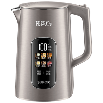 苏泊尔(SUPOR) 彩钢外壳双层隔热防烫纯钛电热水壶 SW-17S65T 苏泊尔(SUPOR) 彩钢外壳双层隔热防烫纯钛电热水壶 SW-17S65T
