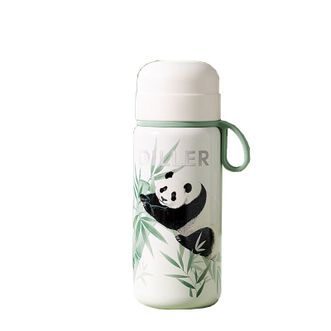 迪乐贝尔/DILLER 熊猫保温杯女可爱创意便携学生杯子高颜值水杯 节日礼品 熊有成竹-300ml双饮杯 迪乐贝尔/DILLER 熊猫保温杯女可爱创意便携学生杯子高颜值水杯 节日礼品 熊有成竹-300ml双饮杯