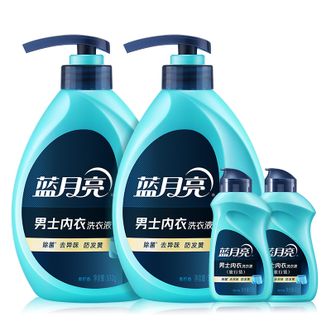 蓝月亮 500g*2+80g*2 除菌>99% 男士内衣洗衣液组合装 小瓶旅行适用 蓝月亮 500g*2+80g*2 除菌>99% 男士内衣洗衣液组合装 小瓶旅行适用