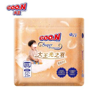 大王(GOO.N) 光之羽系列 短裤式婴儿纸尿裤 XXXL23片 柔软包裹 轻柔贴合 干爽瞬吸 大王(GOO.N) 光之羽系列 短裤式婴儿纸尿裤 XXXL23片 柔软包裹 轻柔贴合 干爽瞬吸