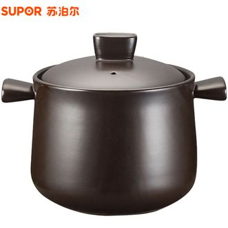苏泊尔（SUPOR） 煲锅3.5L养生煲陶瓷煲沙锅石锅明火燃气灶专用 TB35A1 