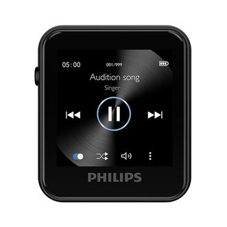 飞利浦 （PHILIPS）MP3播放器触摸屏音乐播放器运动播放器可FM收音 SA6116/93