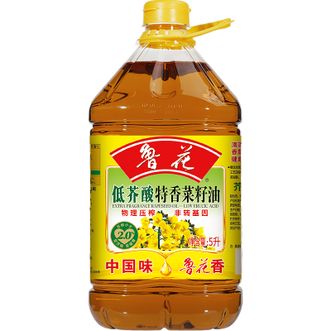 鲁花低芥酸特香菜籽油健康调味5L/桶