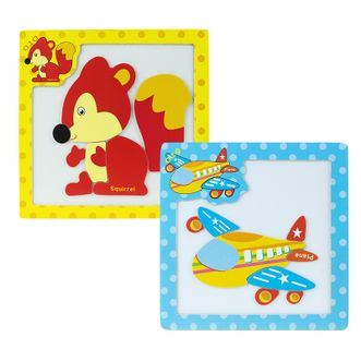 婴侍卫(BBG+) 儿童早教拼图玩具 木制磁性拼图 YSW2213 图案随机 婴侍卫(BBG+) 儿童早教拼图玩具 木制磁性拼图 YSW2213 图案随机