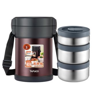 泰福高(TAFUCO) 2.0L保温饭盒便当盒3层保温桶 T2553选紫/T2554选灰 泰福高(TAFUCO) 2.0L保温饭盒便当盒3层保温桶 T2553选紫/T2554选灰