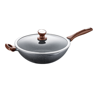 苏泊尔/Supor 炒锅32CM麦饭石色石铸炒菜锅平底煎锅炒勺电磁炉 燃气灶通用烹饪锅具(有副耳) 苏泊尔/Supor 炒锅32CM麦饭石色石铸炒菜锅平底煎锅炒勺电磁炉 燃气灶通用烹饪锅具(有副耳)
