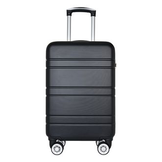 大洋洲.袋鼠（OCEANIA ROO）  PC+ABS抗冲击材质旅行箱轻音顺滑行李箱20寸黑色DS-R011