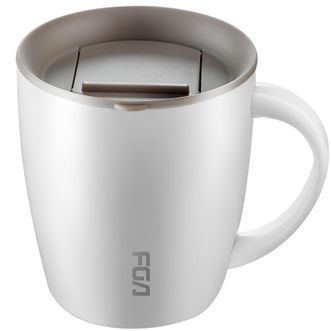 富光 （FUGUANG） 保温杯 真空保温马克杯 男女士办公室咖啡杯马克杯大容量水杯子380ML白色（DCZ198001-380）