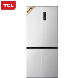 TCL 455L十字四开门冰箱58cm超薄嵌入式大容量家用冰箱一级变频底部散热 R455T9-UQ韵律白 TCL 455L十字四开门冰箱58cm超薄嵌入式大容量家用冰箱一级变频底部散热 R455T9-UQ韵律白