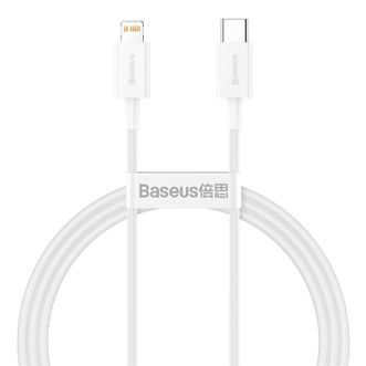 倍思(Baseus)  PD20W快充数据线 适用iPhone14/13/12/11/X/SE2/XS/8p手机充电器线 1米 白色