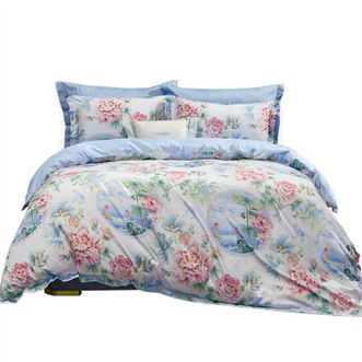 富安娜/Fuanna  抗菌磨毛四件套-江南芙蕖 1.5米 (被套203*229cm) 富安娜/Fuanna  抗菌磨毛四件套-江南芙蕖 1.5米 (被套203*229cm)