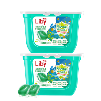 立白（liby）  416克(52颗)×2盒×1组liby立白浓缩除菌倍净洗衣凝珠(薄盒)