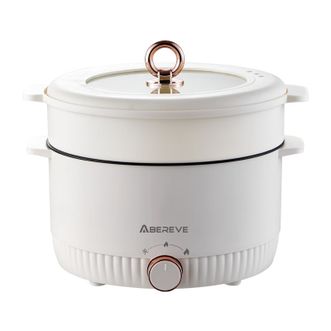 艾贝丽(Abereve)多功能电火锅电煮锅ABL-HG53【5L】白色 艾贝丽(Abereve)多功能电火锅电煮锅ABL-HG53【5L】白色