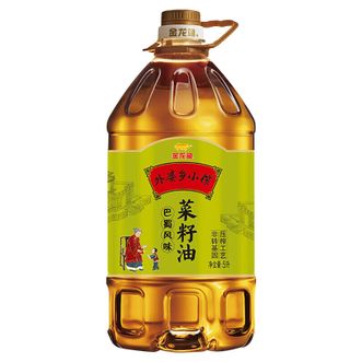 金龙鱼  食用油 外婆乡小榨巴蜀风味菜籽油  5L