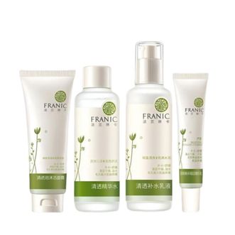 法兰琳卡/Franic 芦荟清透补水礼盒(4件套) 洁面膏120ml、精华水120ml、眼霜20g、补水乳120ml 法兰琳卡/Franic 芦荟清透补水礼盒(4件套) 洁面膏120ml、精华水120ml、眼霜20g、补水乳120ml