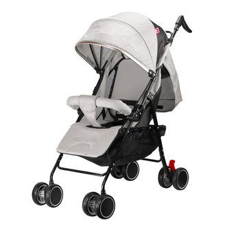 婴侍卫（BBG+）  12寸全蓬超轻便携婴儿车 户外出行宝宝手推伞车（夏款）灰色 T608F
