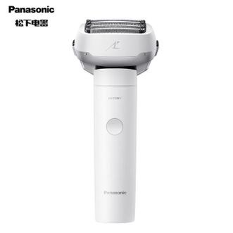 松下（Panasonic）小锤子剃须刀男士智能电动充电式往复式三刀头全身水洗刮剃胡须刀ES-LM31白色