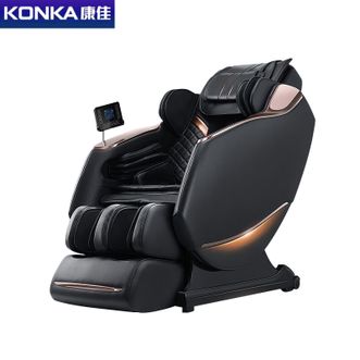 康佳（KONKA） 按摩椅家用全身豪华零重力3D智能太空舱全自动多功能电动按摩沙发椅 耀黑 KZ-A631L