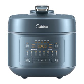 美的/Midea 电压力锅 24H预约家用高压锅 0涂层精钢厚釜+黑晶厚釜双胆 美的/Midea 电压力锅 24H预约家用高压锅 0涂层精钢厚釜+黑晶厚釜双胆