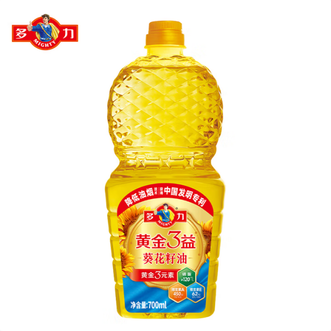 多力 黄金3益葵花籽油家用小瓶装700ml 健康减负高标准 黄金营养 品质如金 多力 黄金3益葵花籽油家用小瓶装700ml 健康减负高标准 黄金营养 品质如金