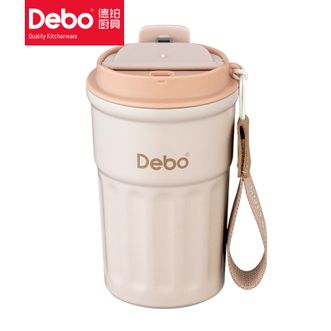 Debo 德铂卡洛斯咖啡杯大容量316不锈钢带盖保温随行杯 杏色 360ml Debo 德铂卡洛斯咖啡杯大容量316不锈钢带盖保温随行杯 杏色 360ml