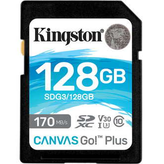 金士顿(Kingston) 128GB 高速SD存储卡 U3 V30相机内存卡 4K超高清拍摄 读速170MB/s 写速90MB/s