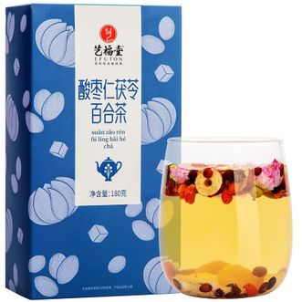 艺福堂 茶叶酸枣仁晚安呼呼睡桂圆枸杞红枣百合茯苓玫瑰熬夜养生花茶180g 艺福堂 茶叶酸枣仁晚安呼呼睡桂圆枸杞红枣百合茯苓玫瑰熬夜养生花茶180g