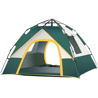 创悦（CREAJOY）全自动帐篷 2-3人野营露营免安装速开帐篷 200*150*135cm CY-5905A 绿色