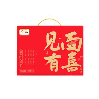 金龙鱼 御品八喜挂面礼盒装 色泽自然爽滑筋道不易糊汤 188g*8 金龙鱼 御品八喜挂面礼盒装 色泽自然爽滑筋道不易糊汤 188g*8