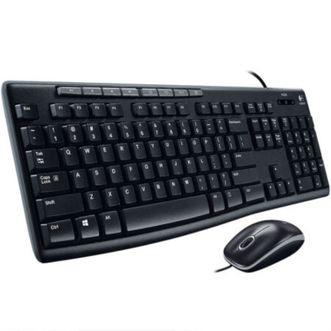 罗技/logitech MK200  有线键鼠套装 电脑多媒体键盘鼠标