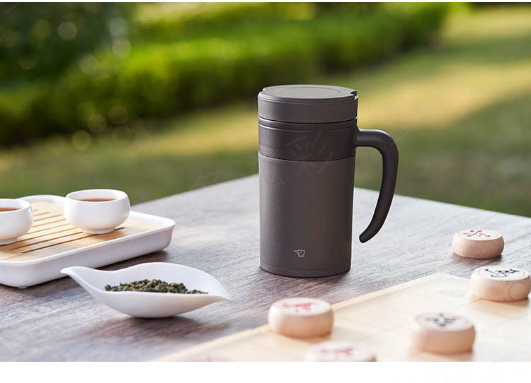 象印保温杯不锈钢泡茶杯真空一体式茶漏办公水杯子480mlsekae48cta