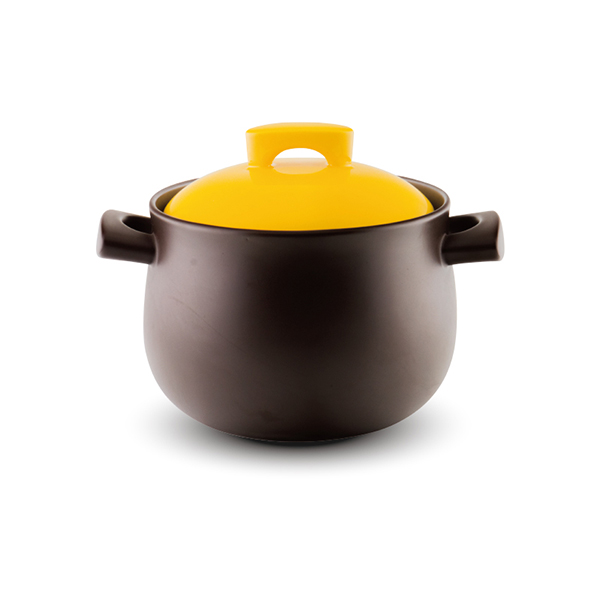 8l陶瓷锅煲汤锅多用锅饭煲 不粘健康煮锅 焖烧锅新陶养生炖锅 咖色