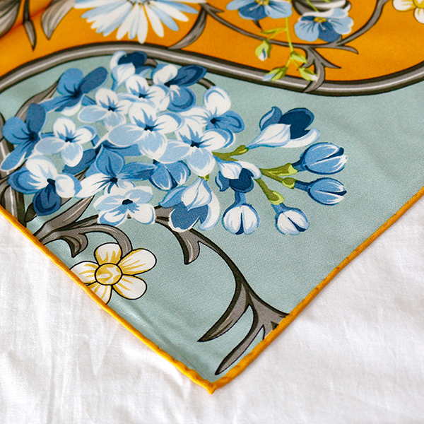 太湖雪丝巾-斜纹时尚方巾慕斯里01357(灰墨绿)