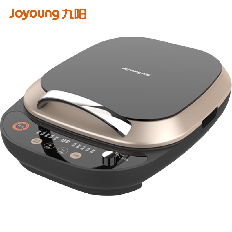 九阳joyoung臻火系列家用多功能电饼铛可拆洗家用煎烤机烙饼机悬浮式