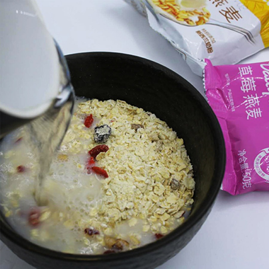 阴山优麦即食水果燕麦 五种口味 小袋分装 50g*6袋组合装  水果麦片