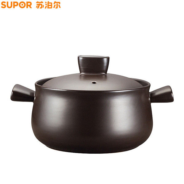 苏泊尔(supor) 煲锅1.5l养生煲陶瓷煲沙锅石锅明火燃气灶专用 tb15a1