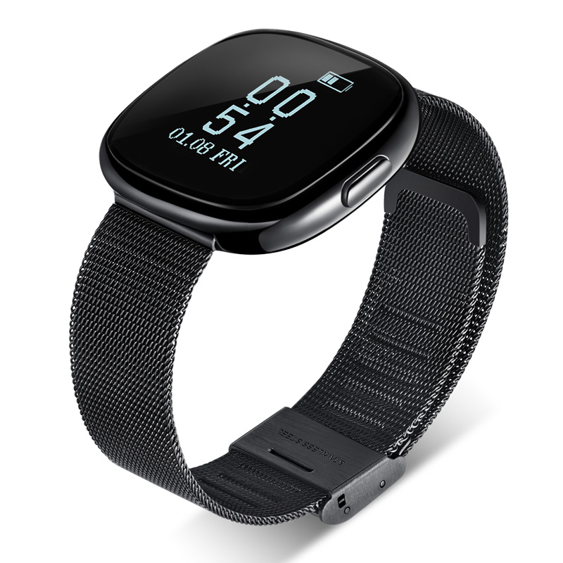 布鲁蒂m3智能手环 多功能3代测心率血压钢材表带