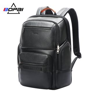 博牌/Bopai  真皮男士商务背包16寸电脑包轻便出行送老公实用节日礼物双肩包 61-129721