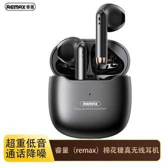 睿量（REMAX）  蓝牙耳机棉花糖半入耳迷你真无线隐形运动游戏音乐降噪 TWS-19黑色