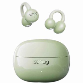 赛那/sanag  蓝牙耳机耳夹式【重磅新品】骨传导耳机概念开放式真无线不入耳适用华为苹果小米 【动感低频】苹果绿