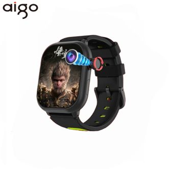 爱国者（aigo）  儿童电话手表B28【黑色-XFQ】可插卡智能 学生手表视频通话多重定位可上课禁用交友手表