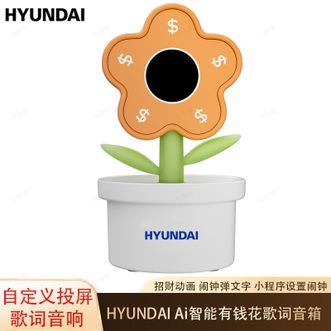 HYUNDAI  聚财好礼Ai智能有钱花歌词音响词照片投屏音箱