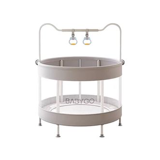 babygo  家用儿童带护网弹力防滑围挡蹦床