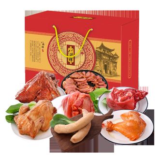 八瑞祥 中秋熟食礼盒 北京老字号真空开袋即食 酱牛肉肘子烧鸡蒜肠鸡腿酱鸭节日大礼包送礼佳品礼盒 特惠装2100g